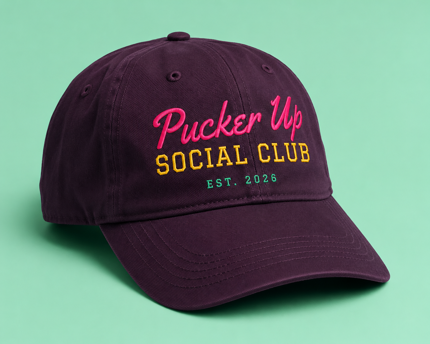 Pucker Up Social Club Cap