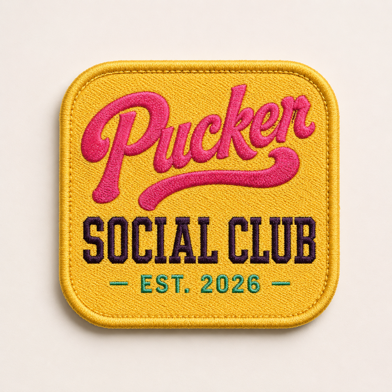 Pucker Up Social Club Patch